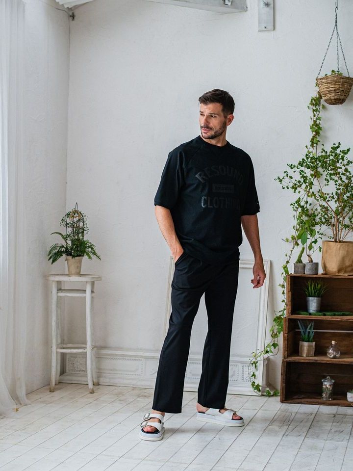 《予約品3月3日18：00締め》 college half sleave / ハーフスリーブT / ブラック