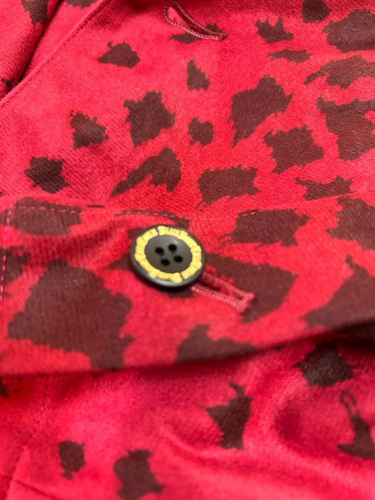 コラボ Collarless Flare Jacket / RedLeopard【BLACK HONEY CHILI COOKIE × kiryuyrik】