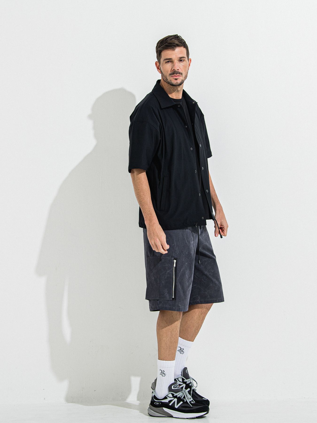 【予約品 】DAVID CARGO HALF PANTS / デヴィッドカーゴハーフパンツ / ヴィンテージブラック