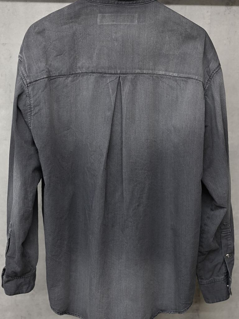 《予約11月17日19時締め》 denim jack shirts / デニムシャツ / ブラックused