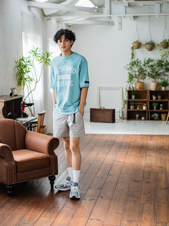 《予約品3月3日18：00締め》 PAT SHORTS / ベルト付きショーツ / グレー
