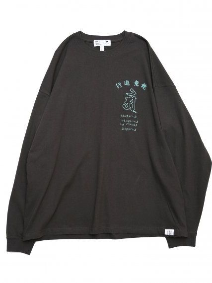 SANSKRIT-LS TEE 縁起力ロンT/ SUMI-KURO/ QUOLT クオルト