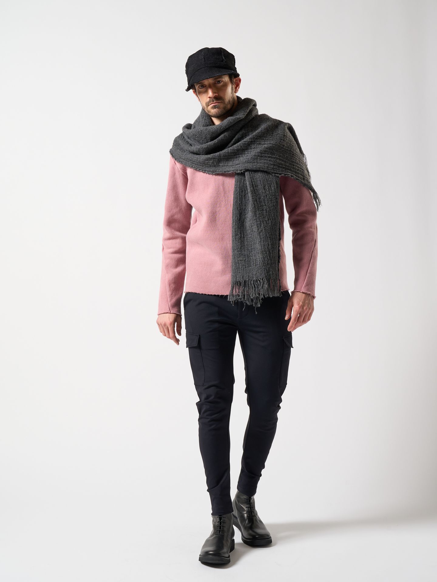 【予約品】 3D banana slim cargo / スリムカーゴパンツ / ブラック