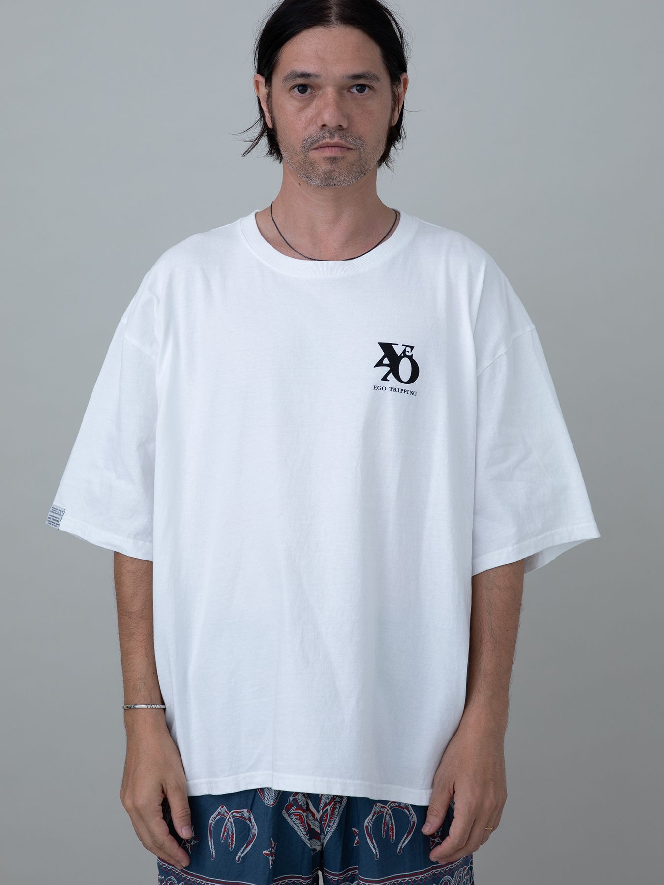 【予約品 11月23日(日) 締切】PRINTTEE-B short / ロゴプリント Tシャツ / WHITE