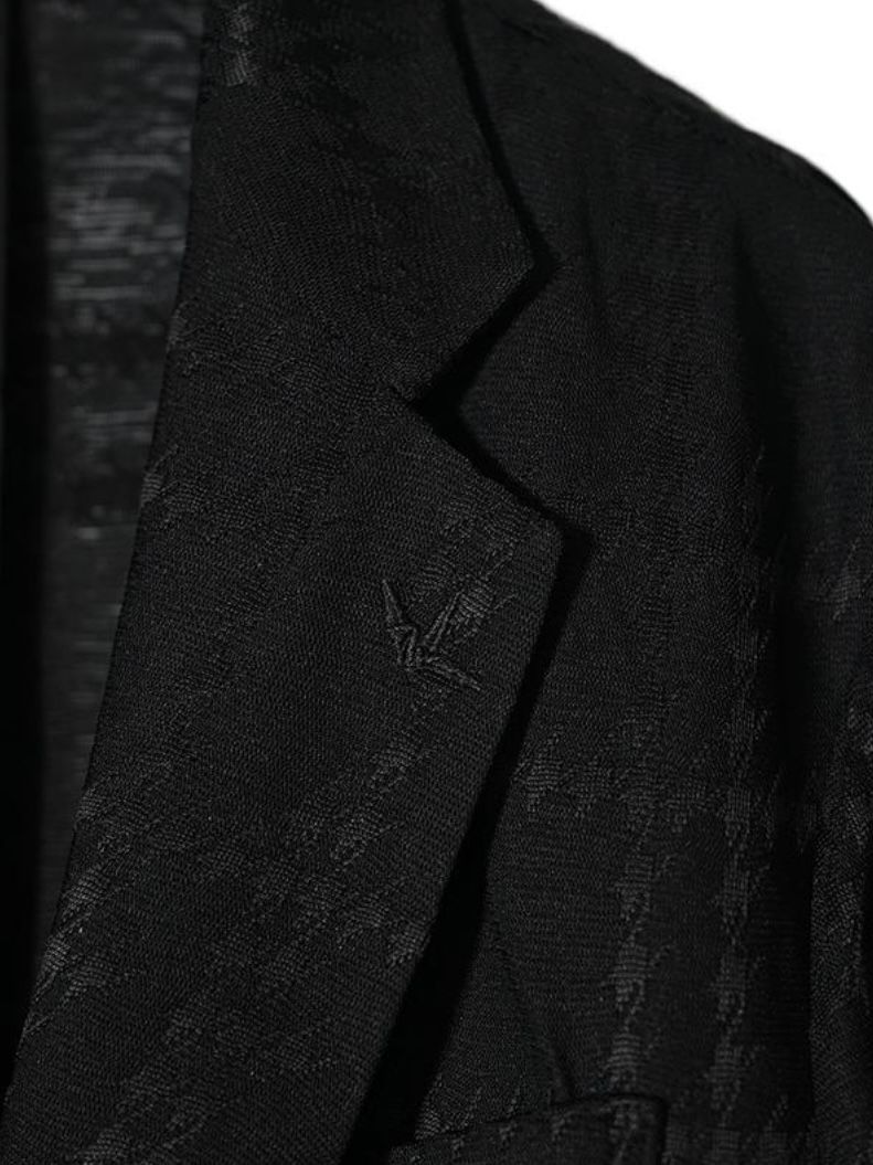 ランダム千鳥柄テーラードジャケット  2つ釦 ジャガード 一枚仕立て 1PIU1UGUALE3 RELAX USK-26017