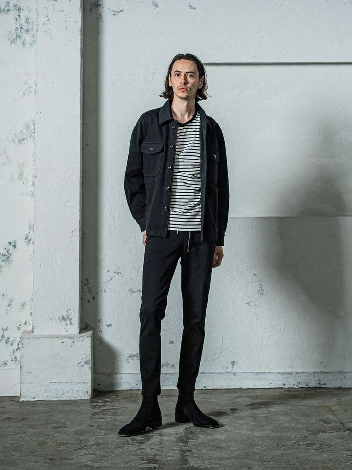 《予約11月17日19時締め》 MICK DENIM JERSEY / ジャージパンツ / ブラック