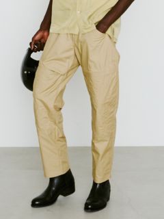 【予約品 8月10日(日) 締切 】Y.HELMETS TWILL PT  / YELLOW HELMETS ツイルパンツン / ベージュ