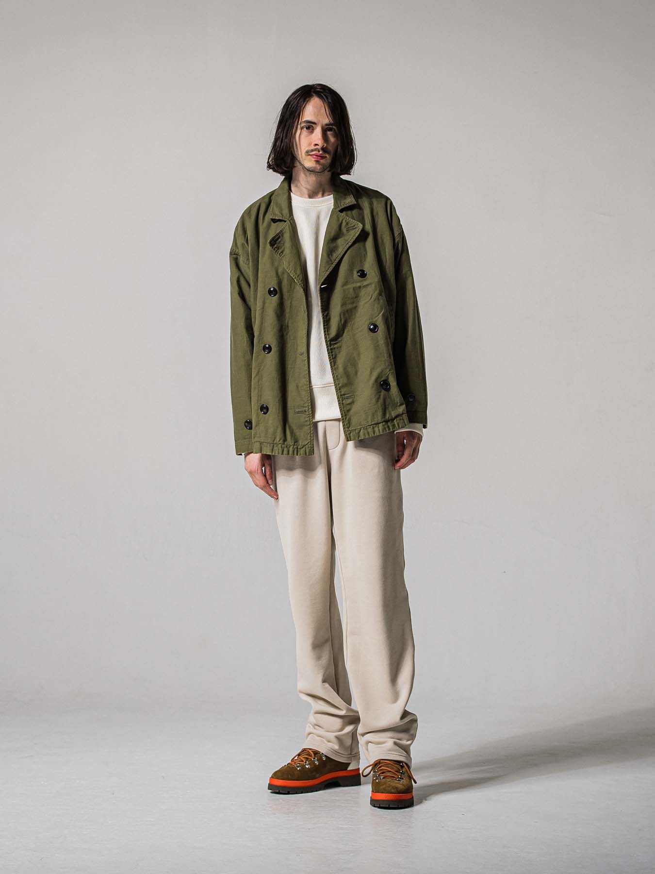 【予約品 11月16日(日) 締切】MV OVER PCOAT / オーバーサイズ ピーコートジャケット / カーキ