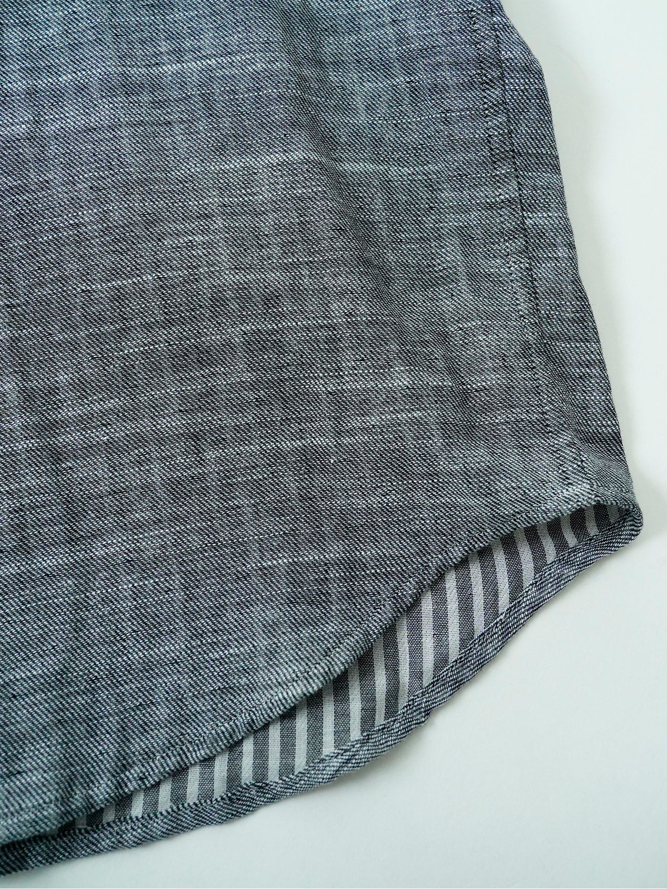 【予約品 11月9日(月) 締切】BACKSTRIPESHIRT / バックストライプシャツ / 杢グレー