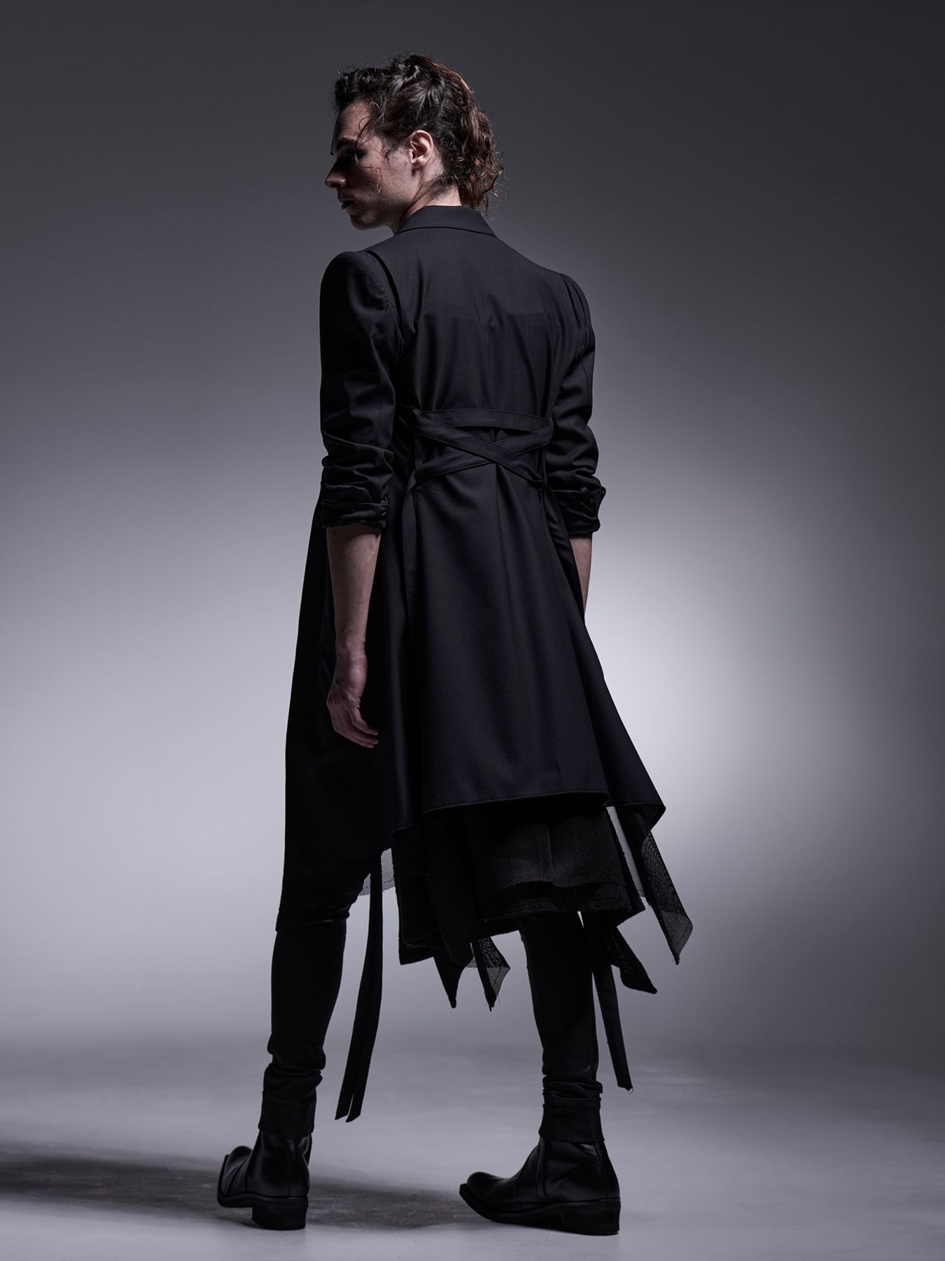 【予約品 7月13日(日) 締切】Long Flare Jacket / ロングフレアジャケット / ブラック