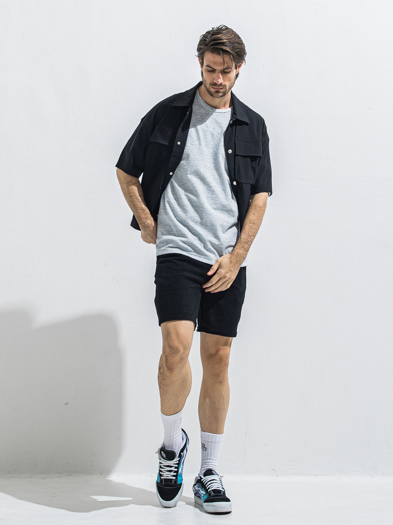 【予約品 2月15日(日) 18:00 締切】VINTAGE PILE SHORTS / パイルショートパンツ / ブラック