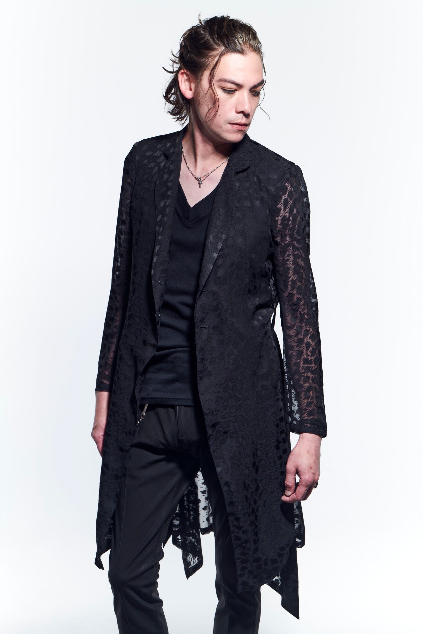 《予約品》 FlareJacket テーラードジャケット OpalLeopard / Black 【kiryuyrik】 5月入荷予定