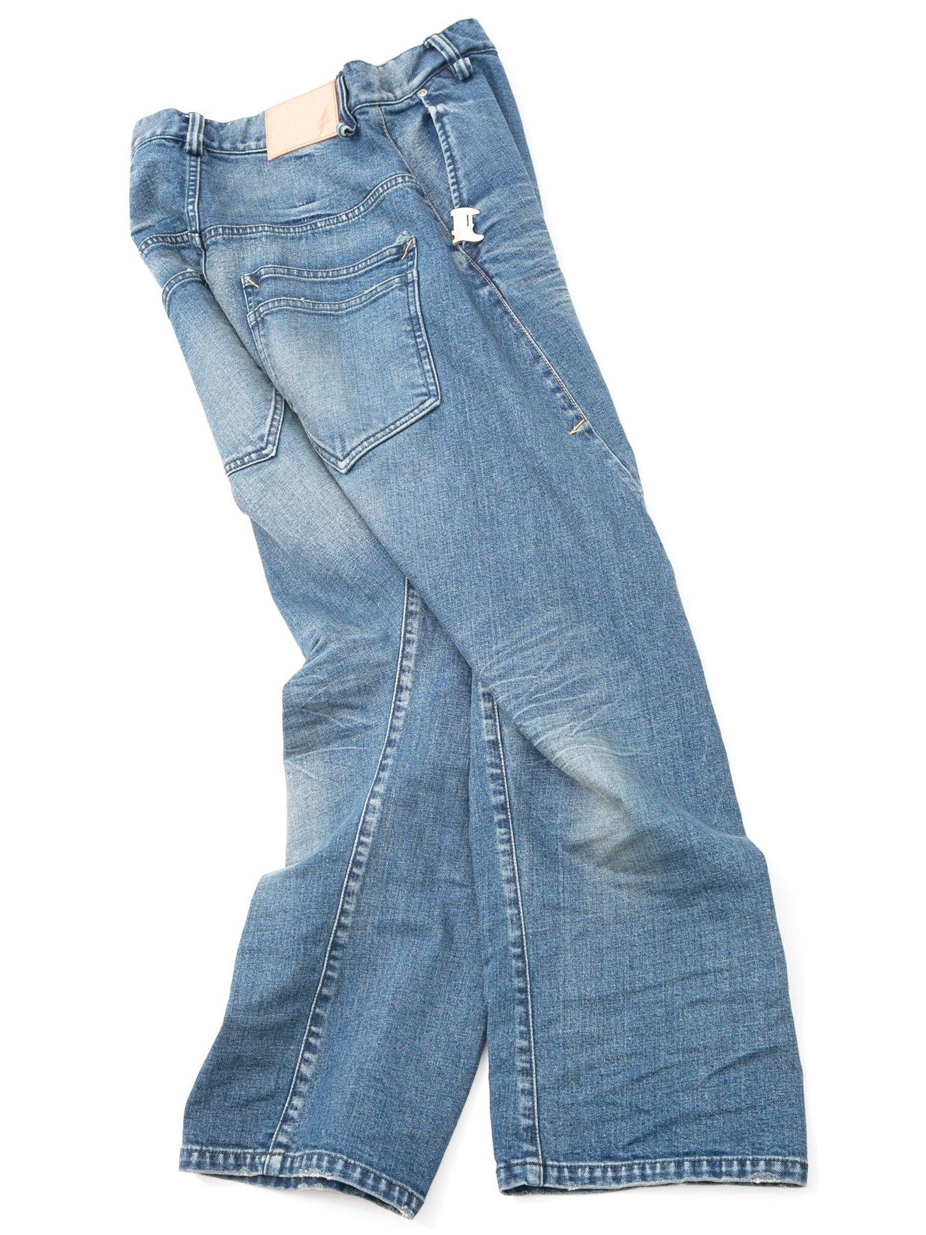 12.5ozオーガニックコットン ストレッチデニム 3D ワイドストレート ジーンズ / Wide Straight Jeans / RAD CLUB（ラッドクラブ） / インディゴ