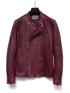 【予約品 4月6日(月) 締切】Hybrid Vegetable Tanned Calfskin Garment Burning Dyed Double Riders / ハイブリッド タンニン鞣し カーフスキン 燃焼製品染めダブルライダース / GHOST