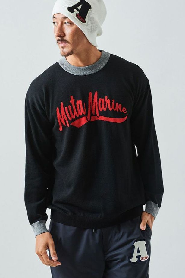 アカンサス×ムータマリン / ニット / muta Logo Sweater / BLACK[MA2224]ACANTHUS x muta MARINE