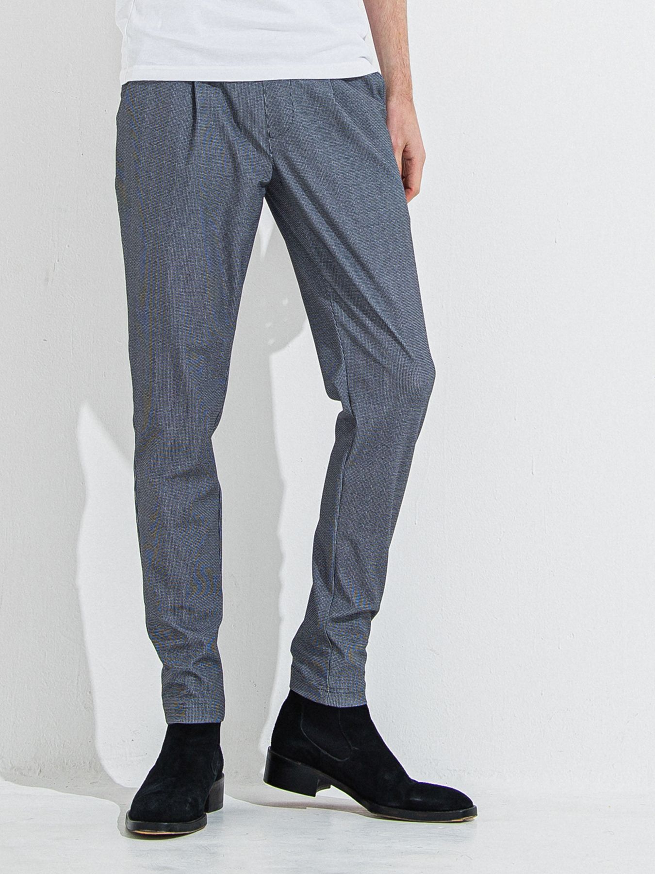 CHRIS EASY TUCK PANTS / クリスイージータックパンツ / チェックブラック CHECK BK