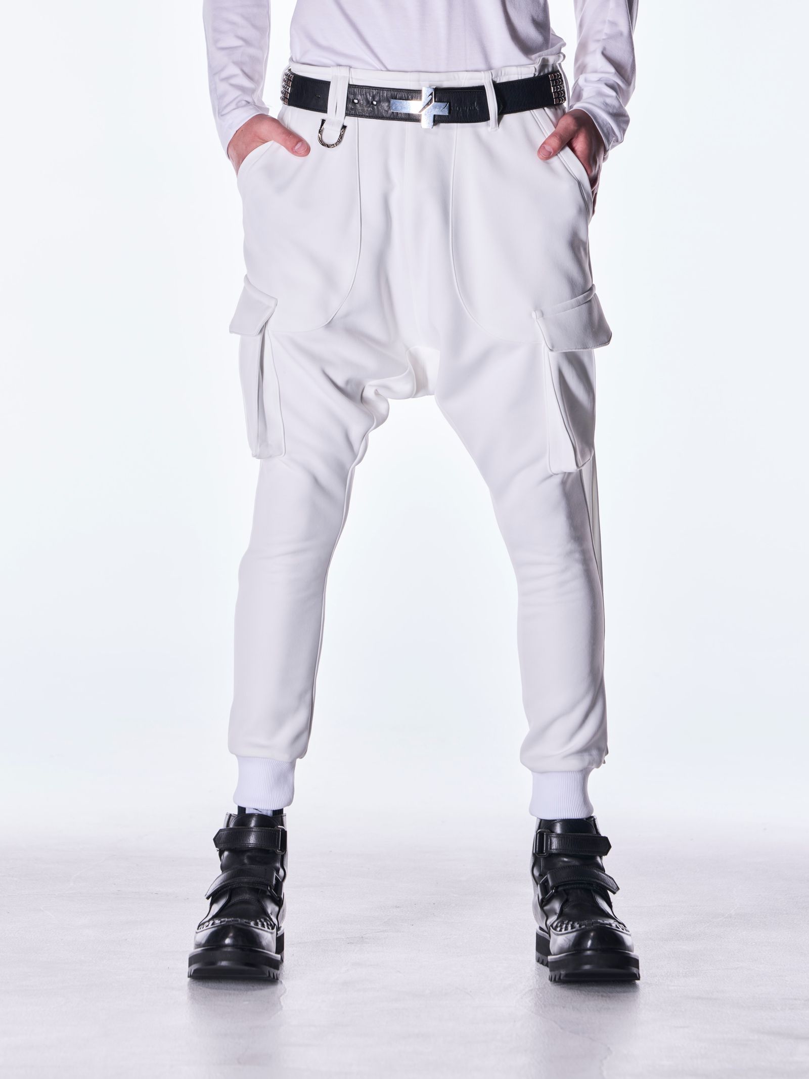 【予約品 6月29日(月) 締切】Double Knit Jersey Sarrouel Pants / サルエルパンツ / ホワイト