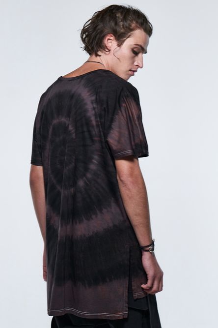 《予約品》 DolmanSleeveV-T-Shirt / ブラック&グレー 【kiryuyrik】 2023年5月以降入荷予定