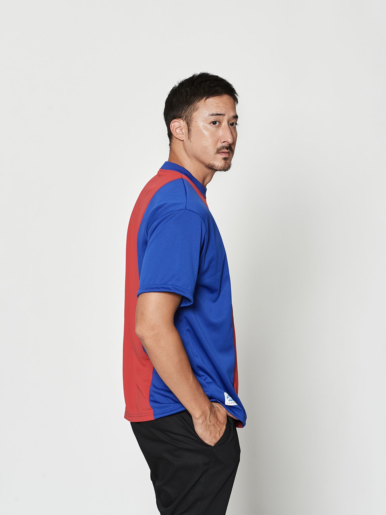 【予約品 10月9日(木) 締切】muta Sports S-S Top / Tシャツ / ブルー【Acanthus × muta MARINE】