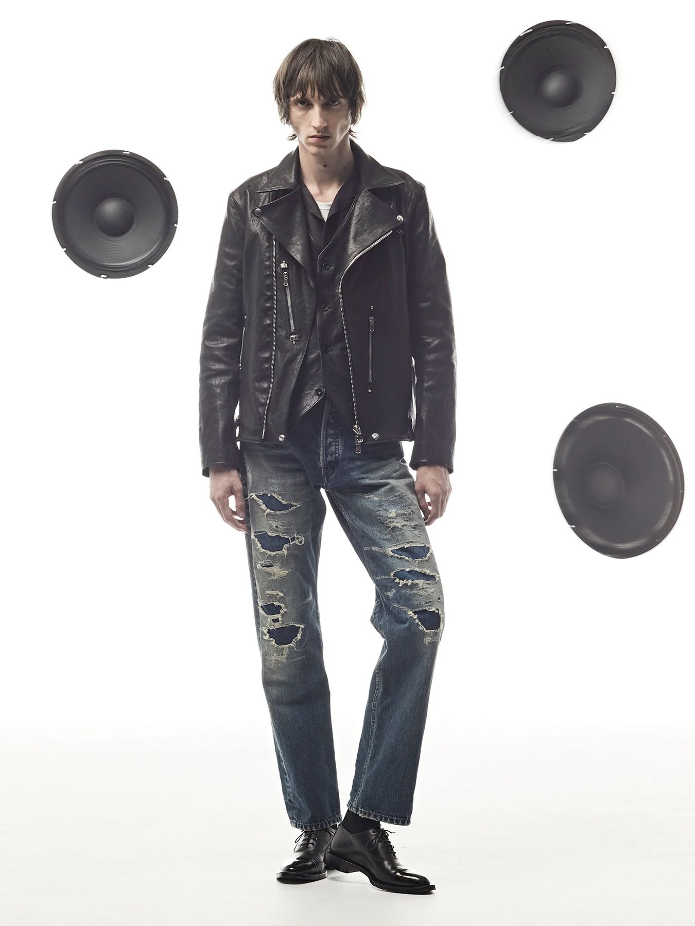 【予約品 4月6日(月) 締切】《Grand Fit》Pit Vegetable Full Tanned Shrunken Horsehide Double Riders / フルタンニン ピット鞣し シュリンク ホース ハイド ダブルライダース / HI-FLYER