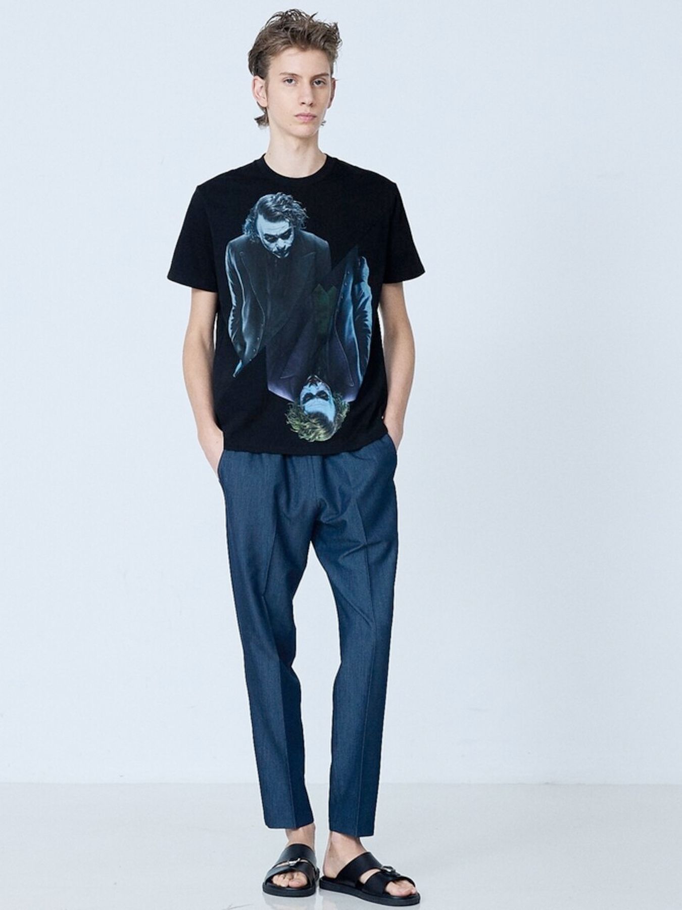 《The Joker × 5351》半袖 プリント Tシャツ / ブラック【5351 POUR LES HOMMES】