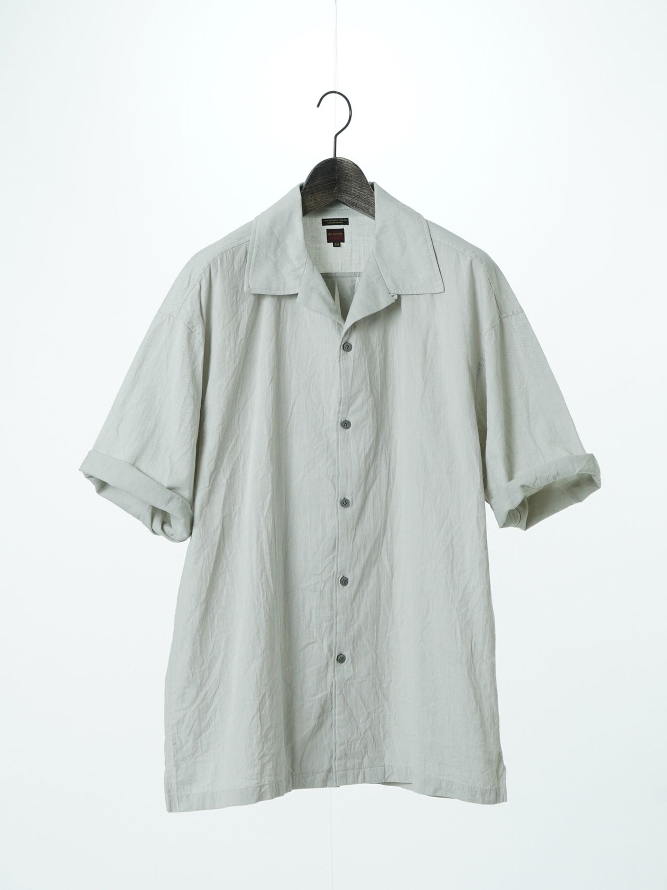 【予約品 2月1日(日) 締切】FLIPSHIRTS / オープンカラーシャツ / ライトグレー