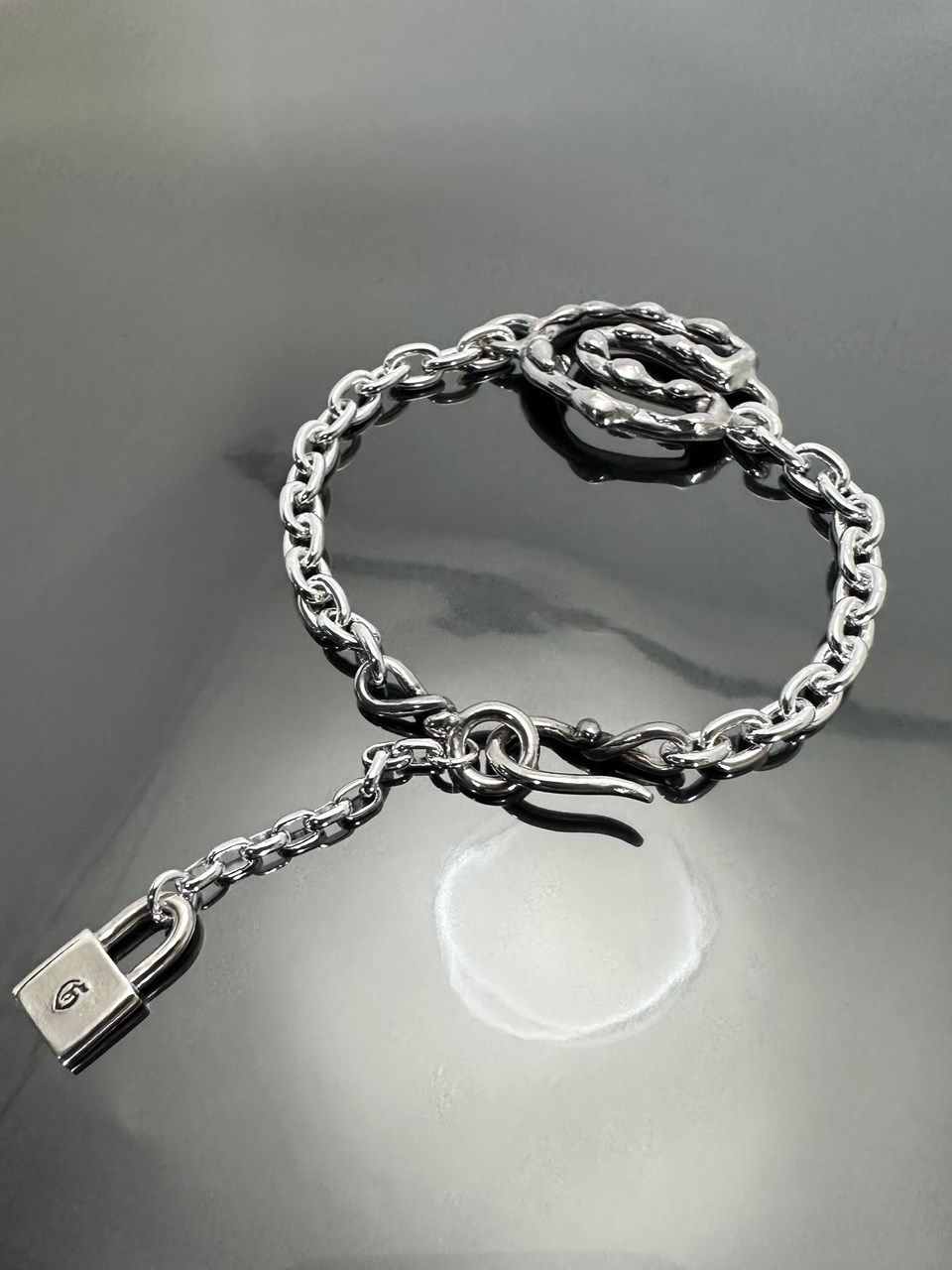 《受注生産》 OPEN HORSESHOE CHAIN BRACELET / オープンホースシューブレスレット 【注文から2-3週間後入荷予定】