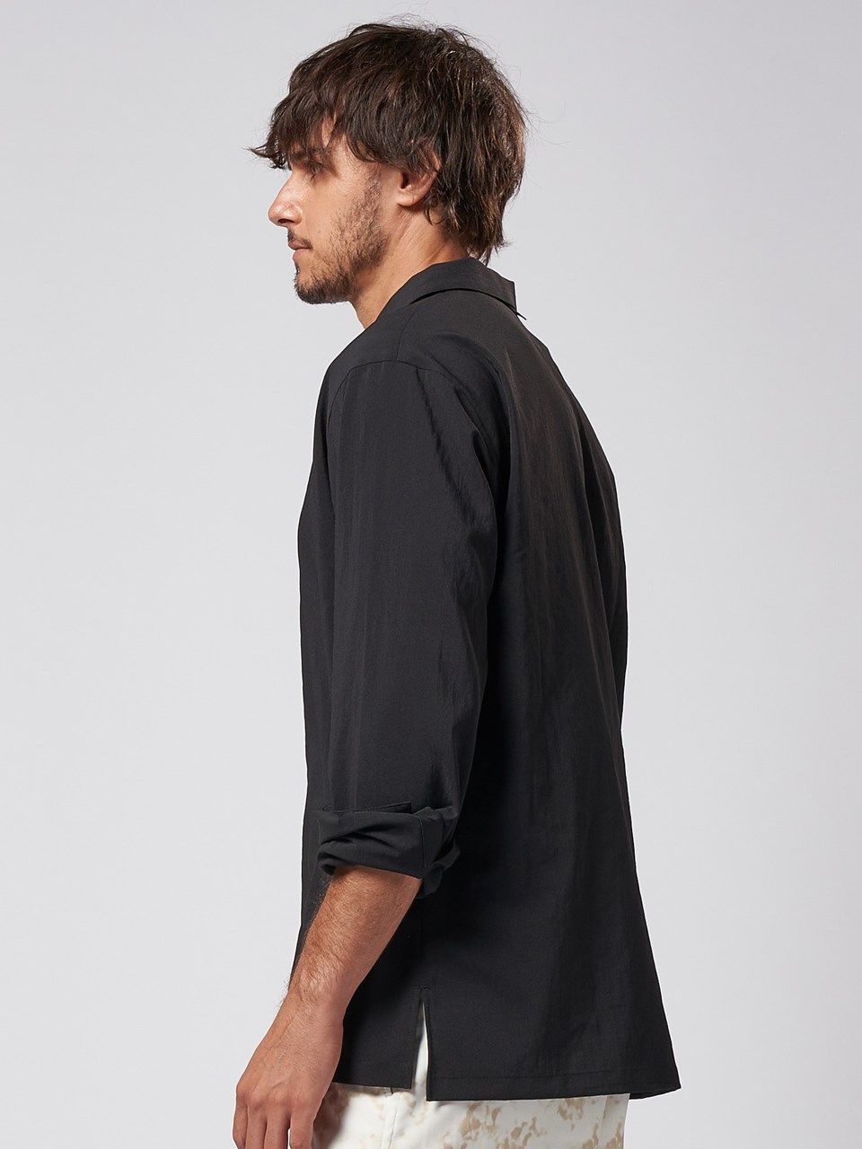 《予約品》 shirt pullover / プルオーバーシャツ / ブラック