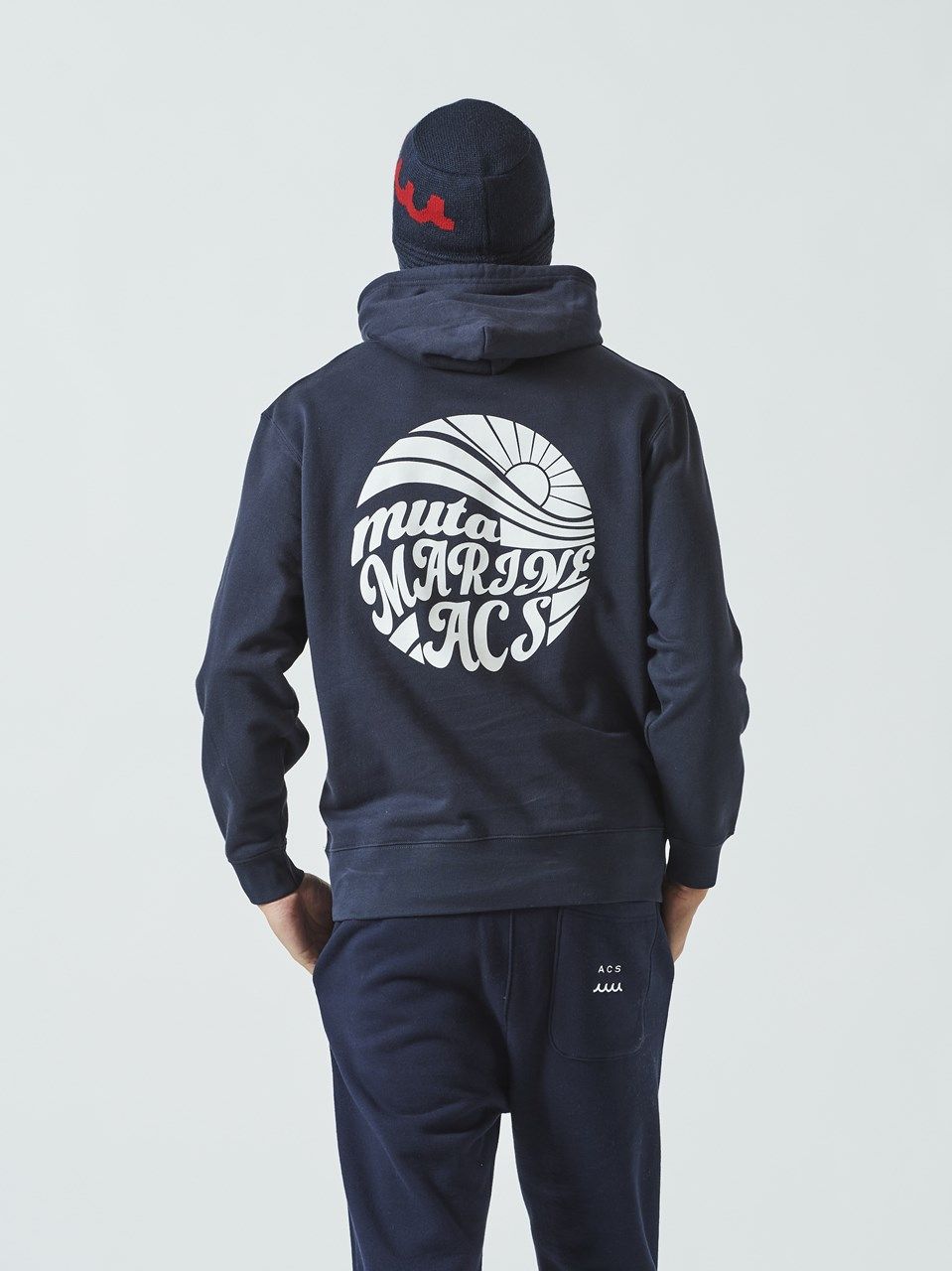 (予約品)  muta ohtadesigh×SToL Hooded Sweatshirt / スウェットパーカー / ネイビー 【Acanthus×muta】 9月上旬頃入荷予定