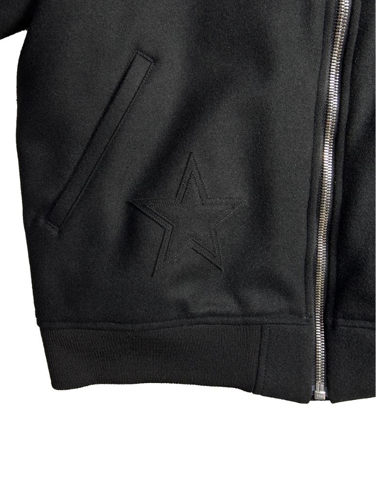 100S MELTON JKT / オールブラックブラック