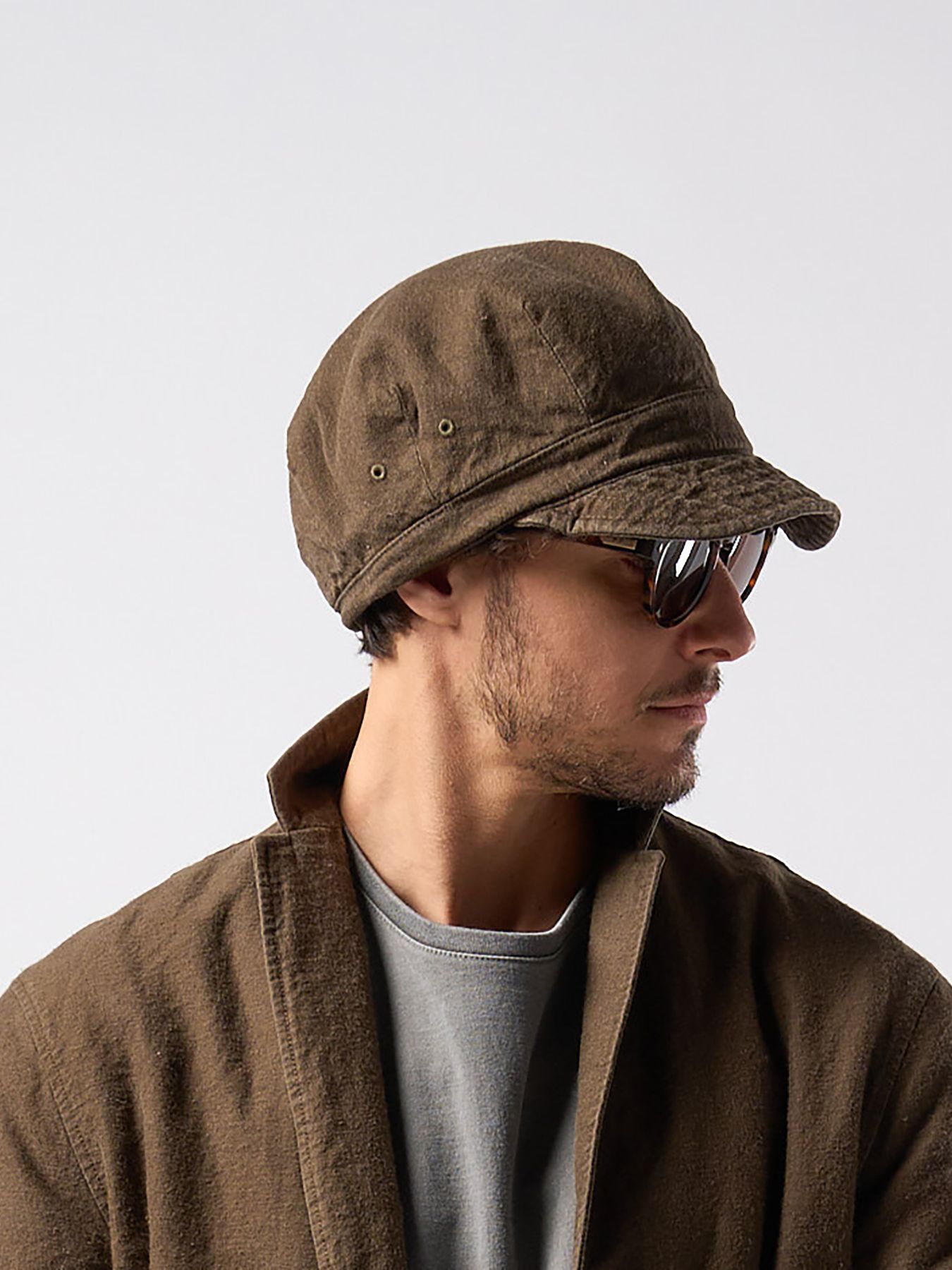 vintage work cap / ヴィンテージ ワークキャップ / ダークカーキ