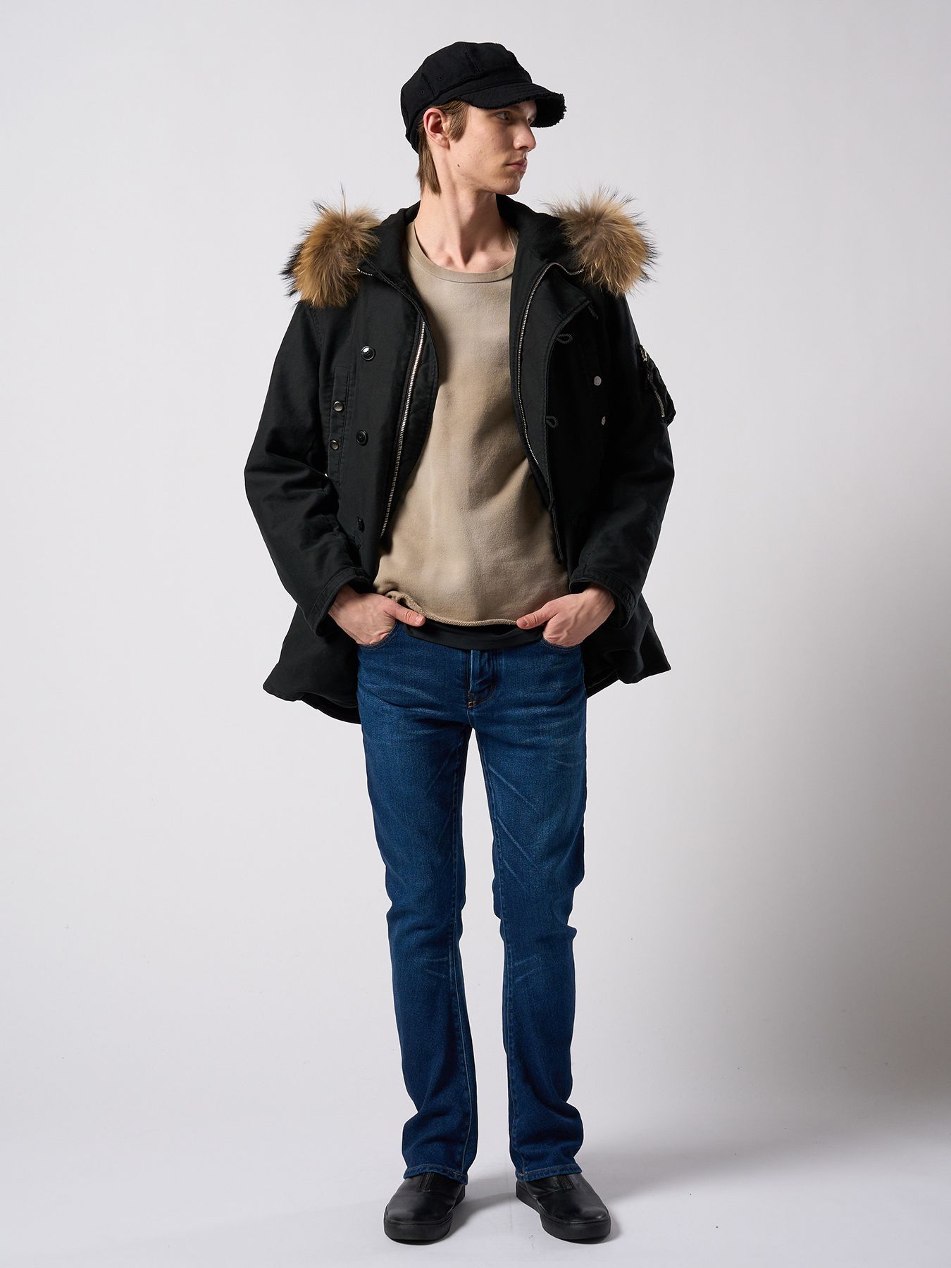 【予約品 4月19日(日) 18時締切】front zip bootie / ホースレザー フロントジップブーツ / ブラック