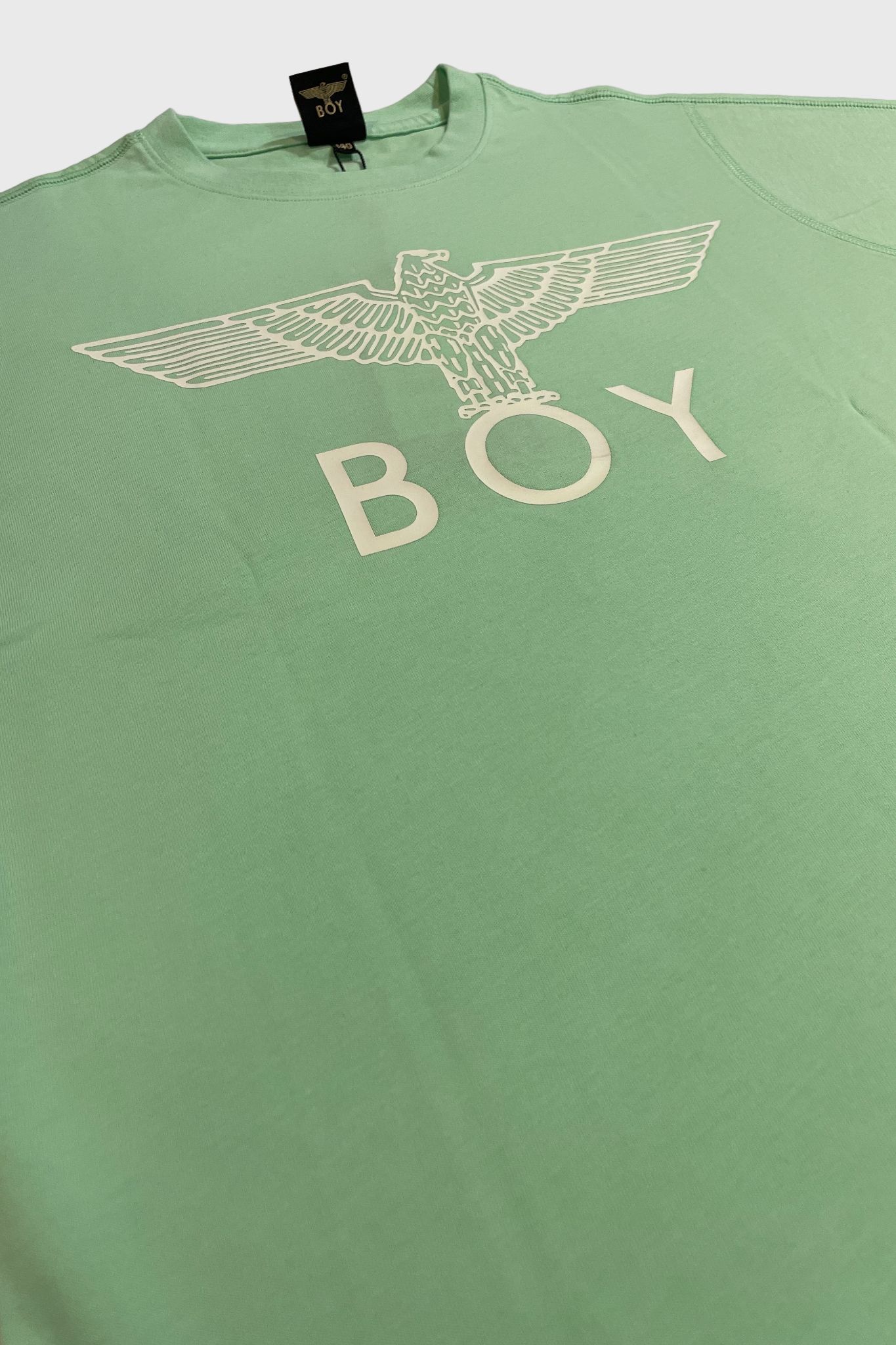【Kids】 ホワイトロゴプリントTシャツ / グリーン  【BOY LONDON】