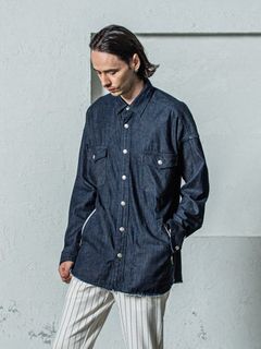 《予約》 OVER DENIM shirts / デニムシャツ / インディゴワンウォッシュ