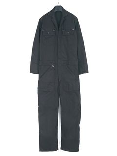 10oz Organic Cotton Stretch Denim Engineer Coverall / 10oz オーガニックコットン ストレッチデニム エンジニア カバーオール / Over Drive / ブラック