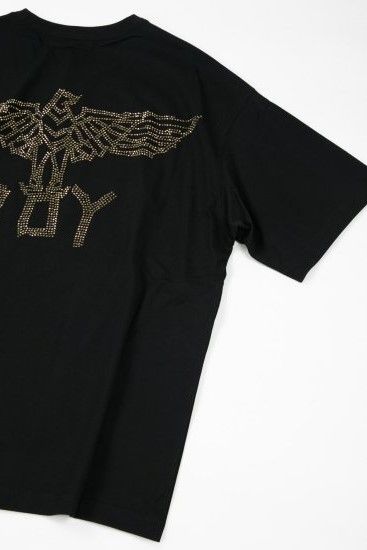 RHINESTONE BOY EAGLE CLASSICAL ラインストーンT-SHIRTS/  ブラック 【BOY LONDON】