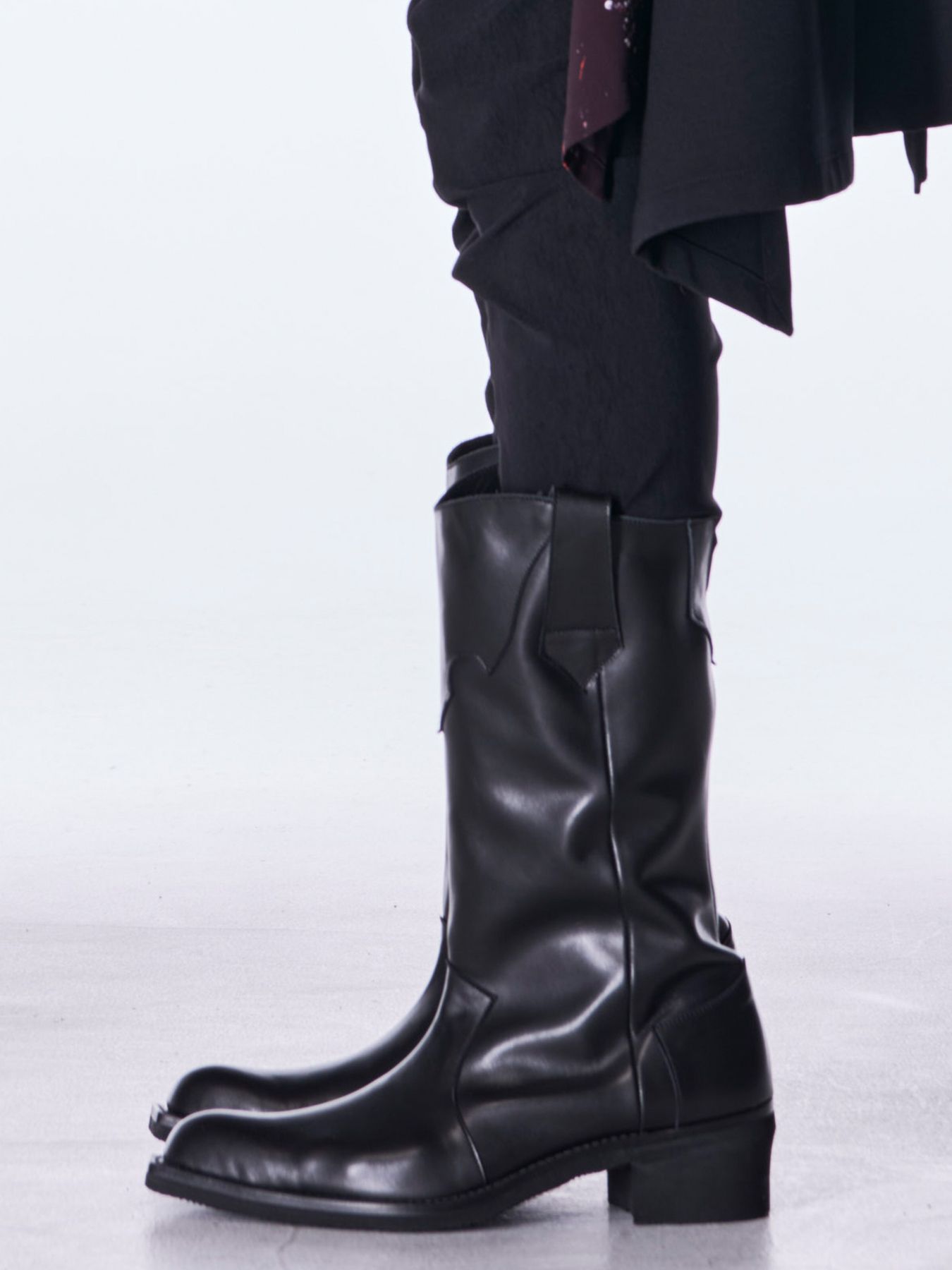 【予約品 6月29日(月) 締切】Cow Hide Western Boots / ウエスタンブーツ / ブラック