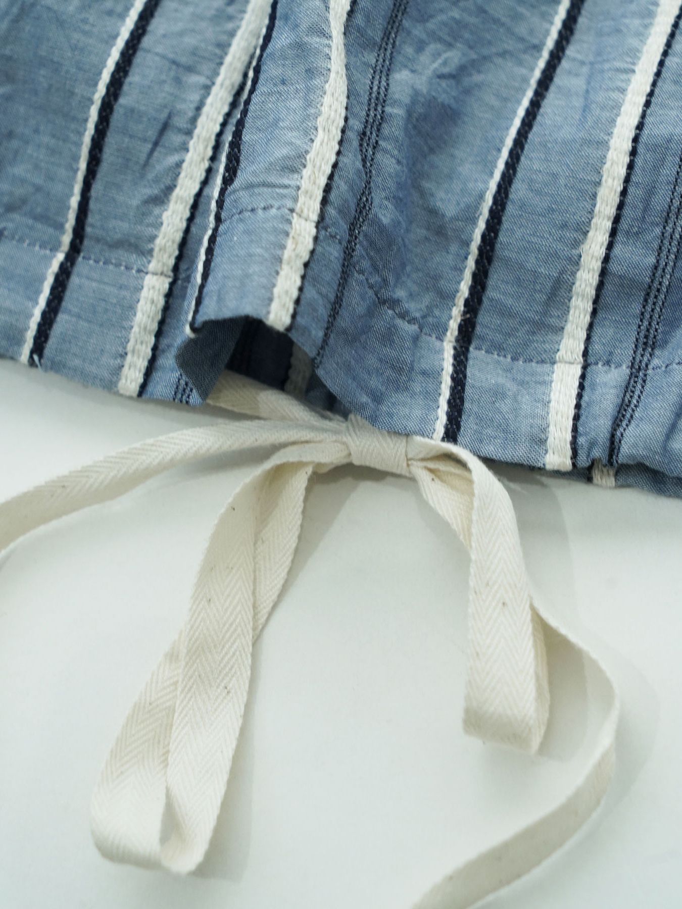 【予約品 2月1日(日) 締切】BORDERPULLOVER / オーバーサイズ プルオーバーシャツ / サックス