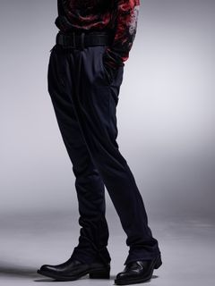 【予約品 7月13日(日) 締切】1Tuck Slim Slacks / 1タック スリムスラックス / ネイビー