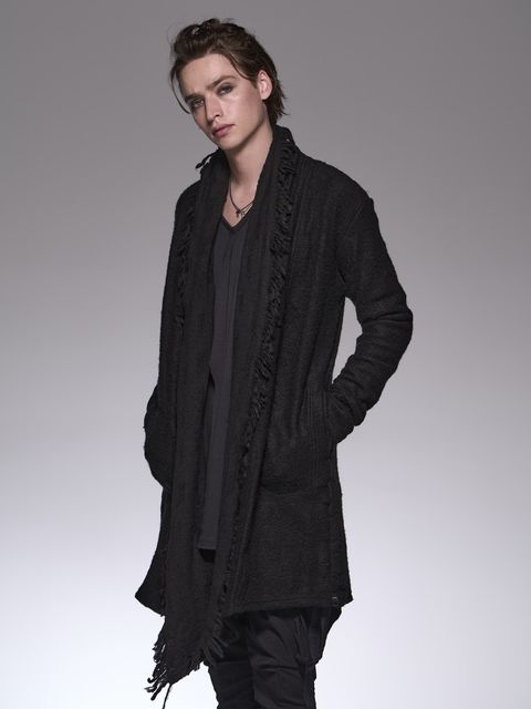 《予約品》 ShawlCardigan / カーディガン / ブラック＆ブラック
