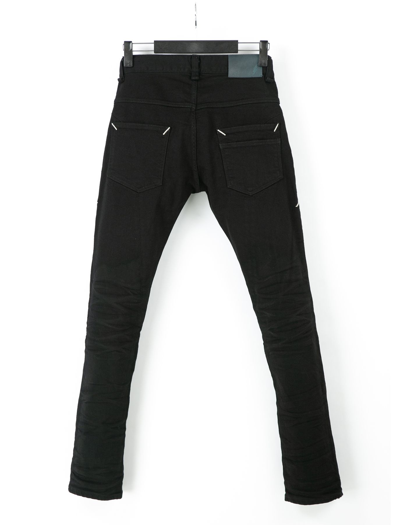 【予約品 10月12日(日) 締切】11oz Organic Cotton Stretch Denim Tight Straight Jeans / 11oz オーガニックコットン ストレッチデニム タイトストレート / TIGHT JOE / ブラック（ワンウォッシュ）