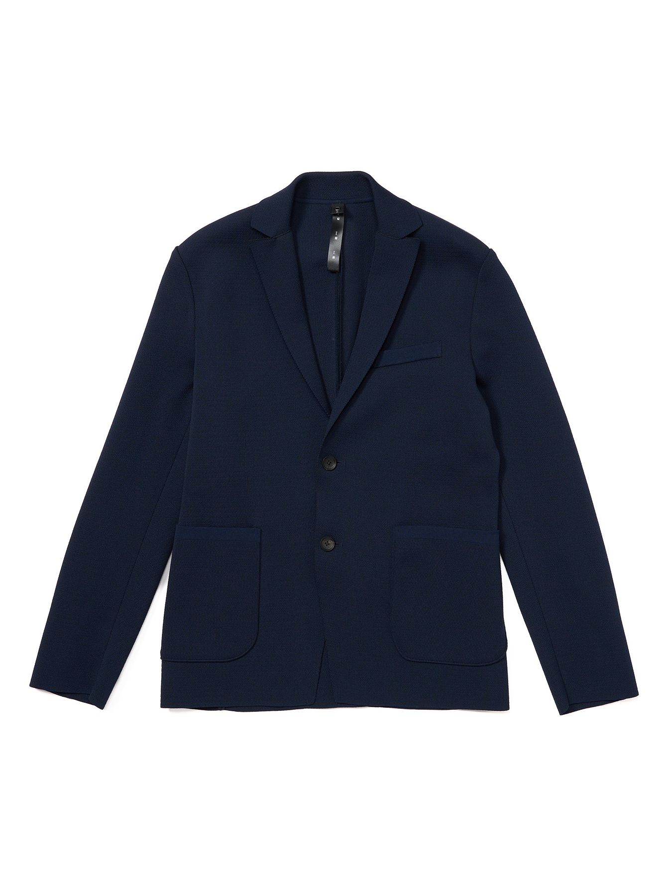 【予約品 9月23日(火) 締切】function knit jacket (jacquard check) / ファンクションニットジャケット (ジャガードチェック) / ネイビーチェック