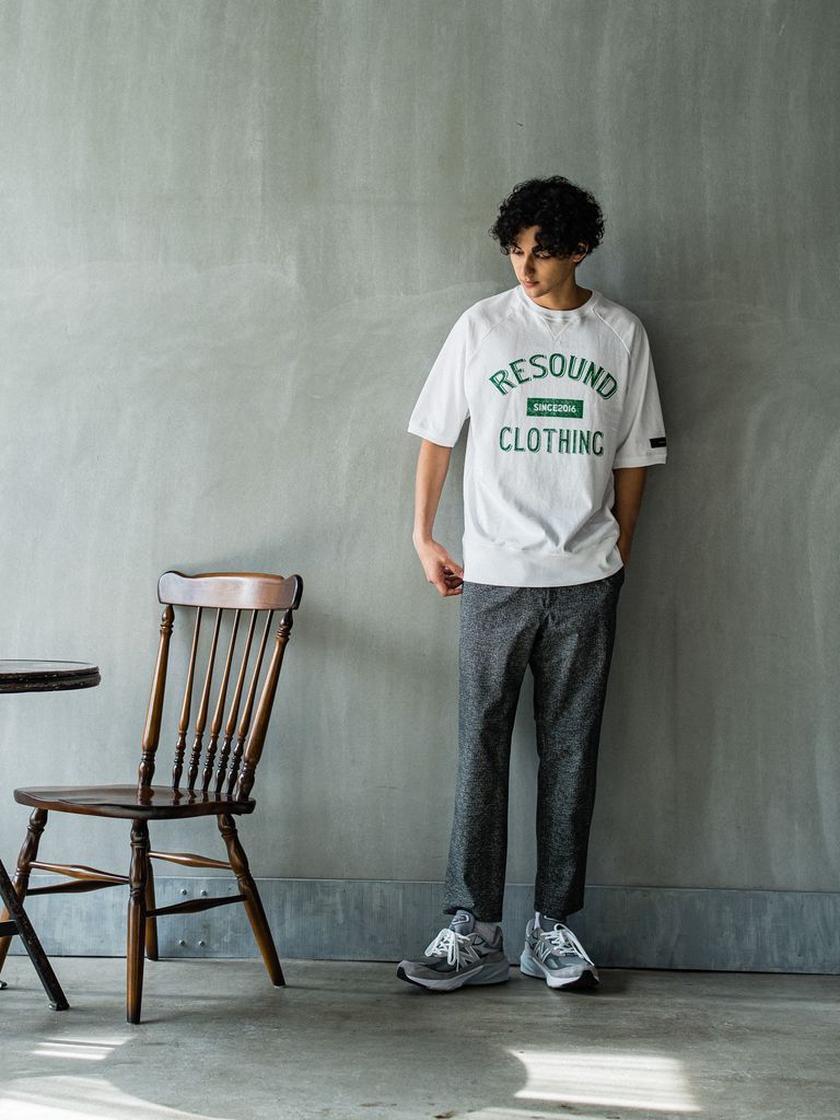 《予約品3月3日18：00締め》 college half sleave / ハーフスリーブT / ホワイト