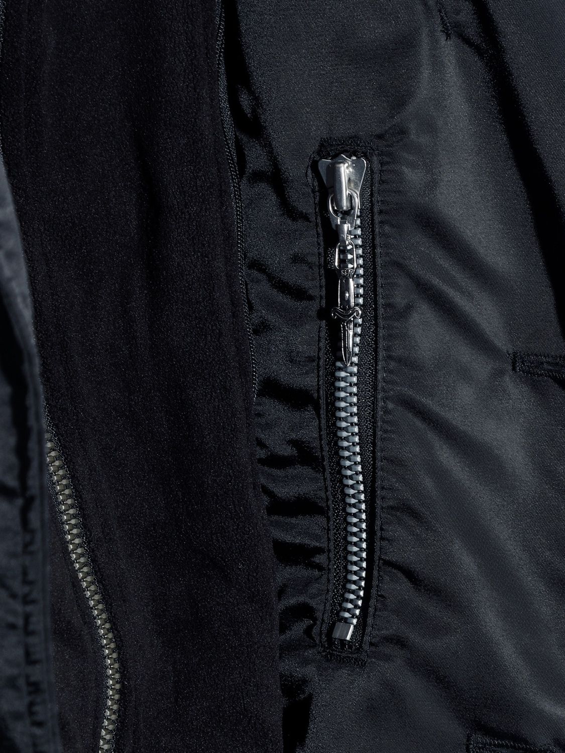 【予約品】  FAKE LAYERED NYLON JK w/HOOD / ナイロンジャケット / BLACK / 即納