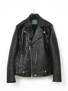 【予約品 】 Pit Vegetable Full Tanned Shrank Steerhide Double Riders / シュリンク ステア ハイド ダブル ライダース  / HI-FLYER（ハイフライヤー）