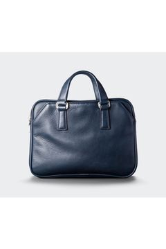 コンパクトブリーフ Shrink Leather / Navy 【aniary】