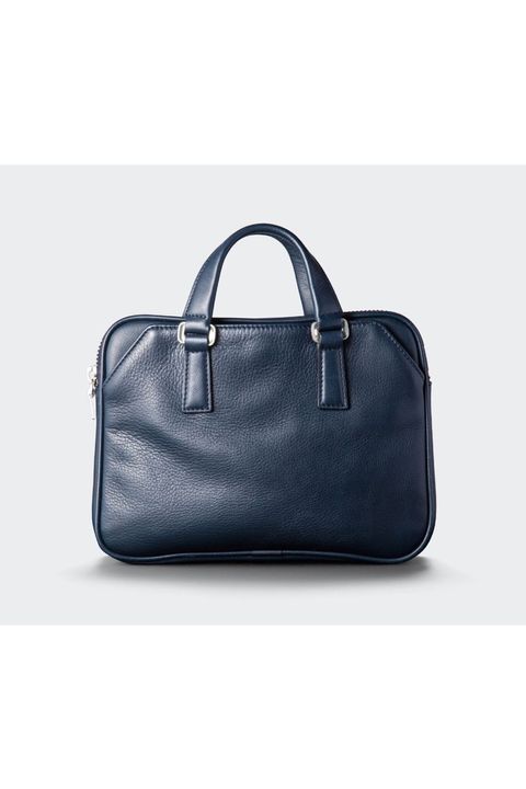 コンパクトブリーフ Shrink Leather / Navy 【aniary】
