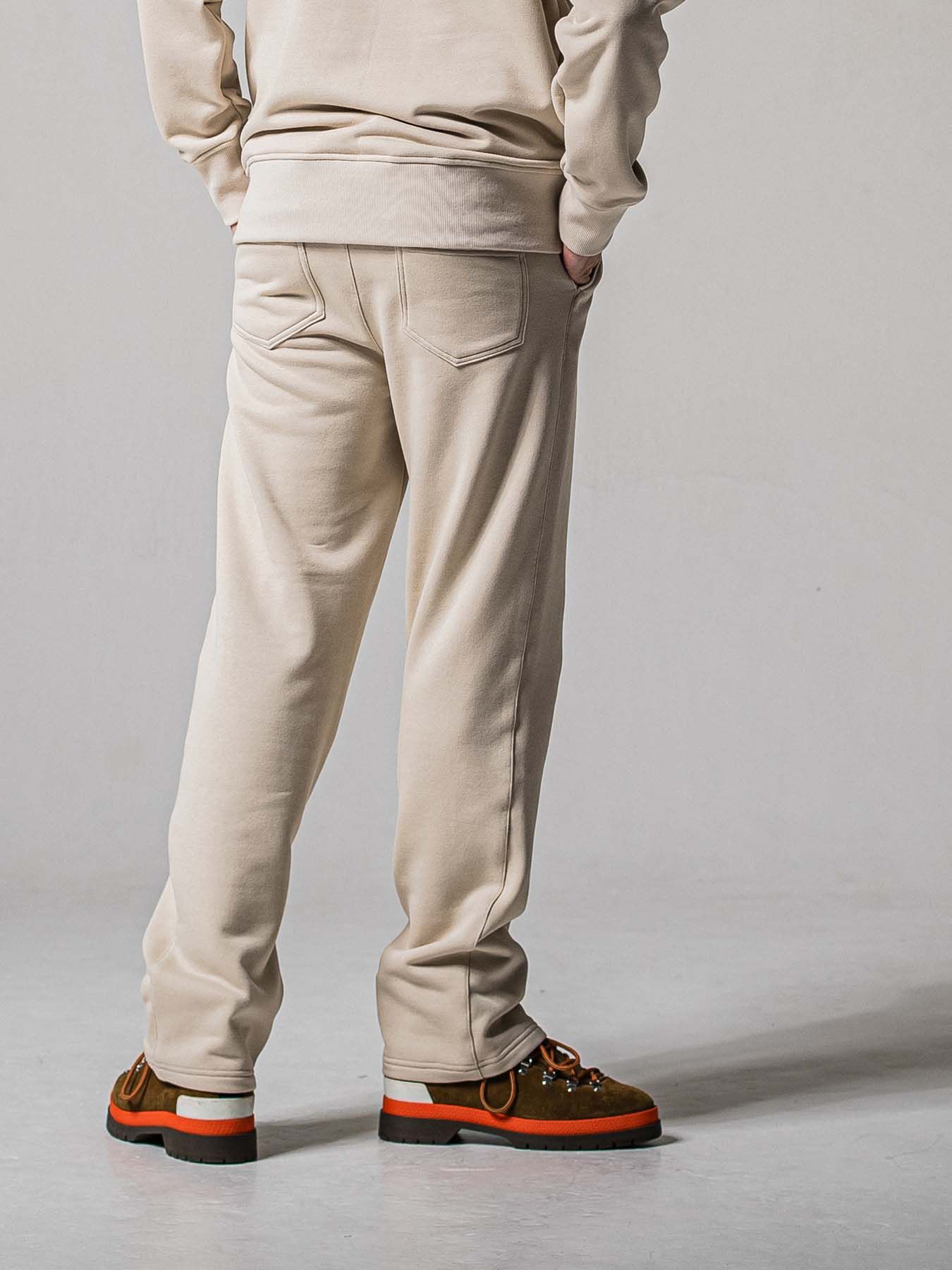 【予約品 11月16日(日) 締切】HF URAKE WIDE TUCK PANTS / 裏毛 セミワイドシルエット ワンタック イージーパンツ / グレージュ