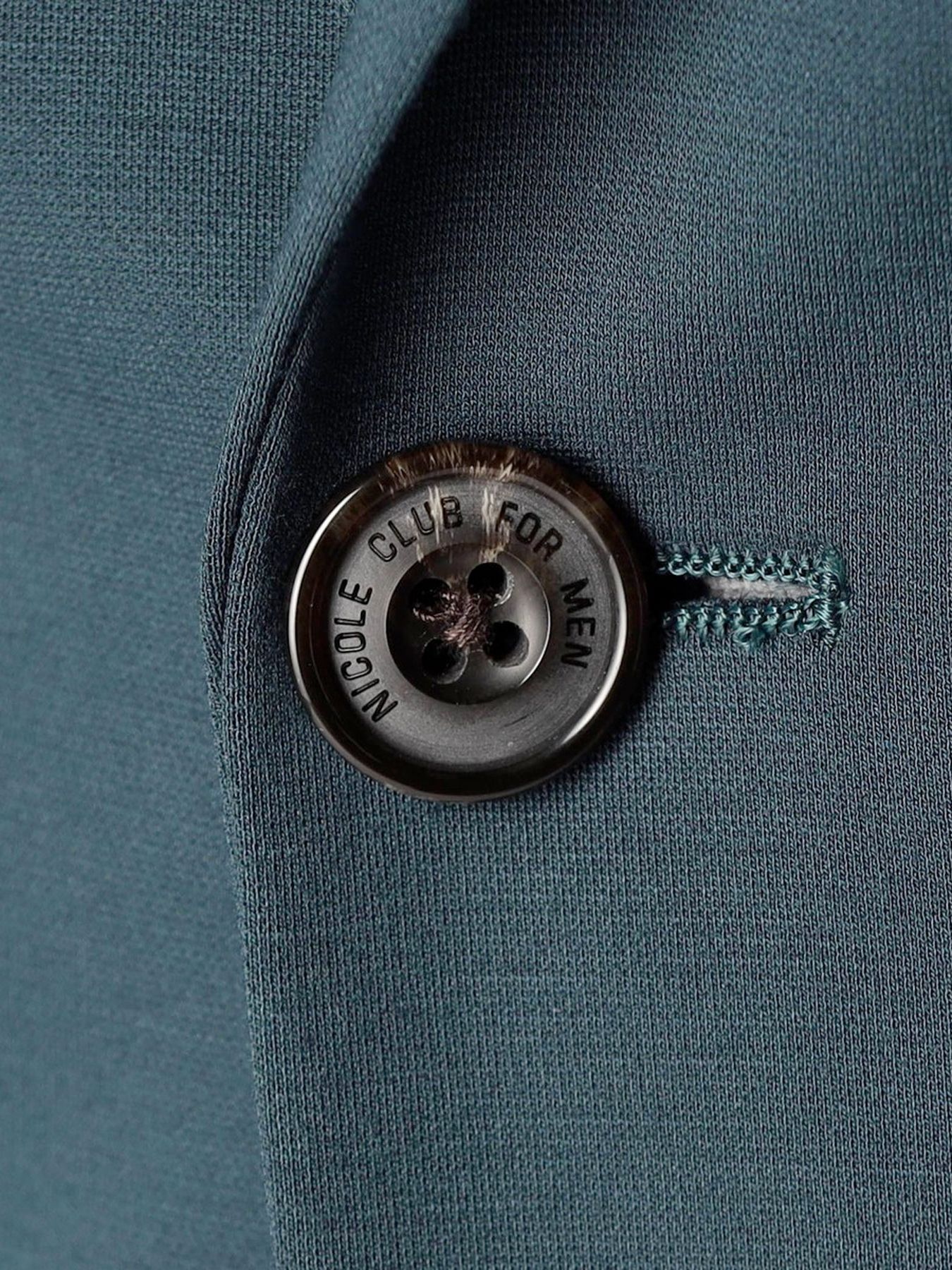 スムースジャージ2Bジャケット / ブラック 【NICOLE CLUB FOR MEN】