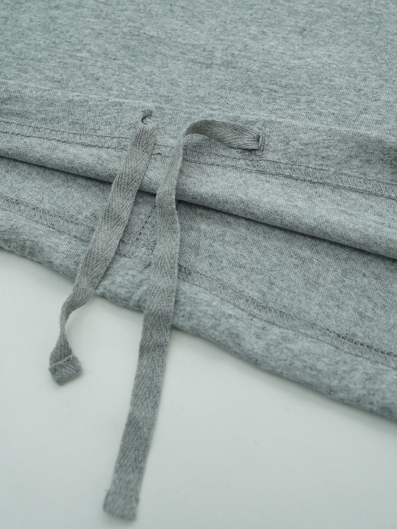 【予約品 2月1日(日) 締切】KITE TEE frocky / フロッキープリント ニットT / 杢グレー